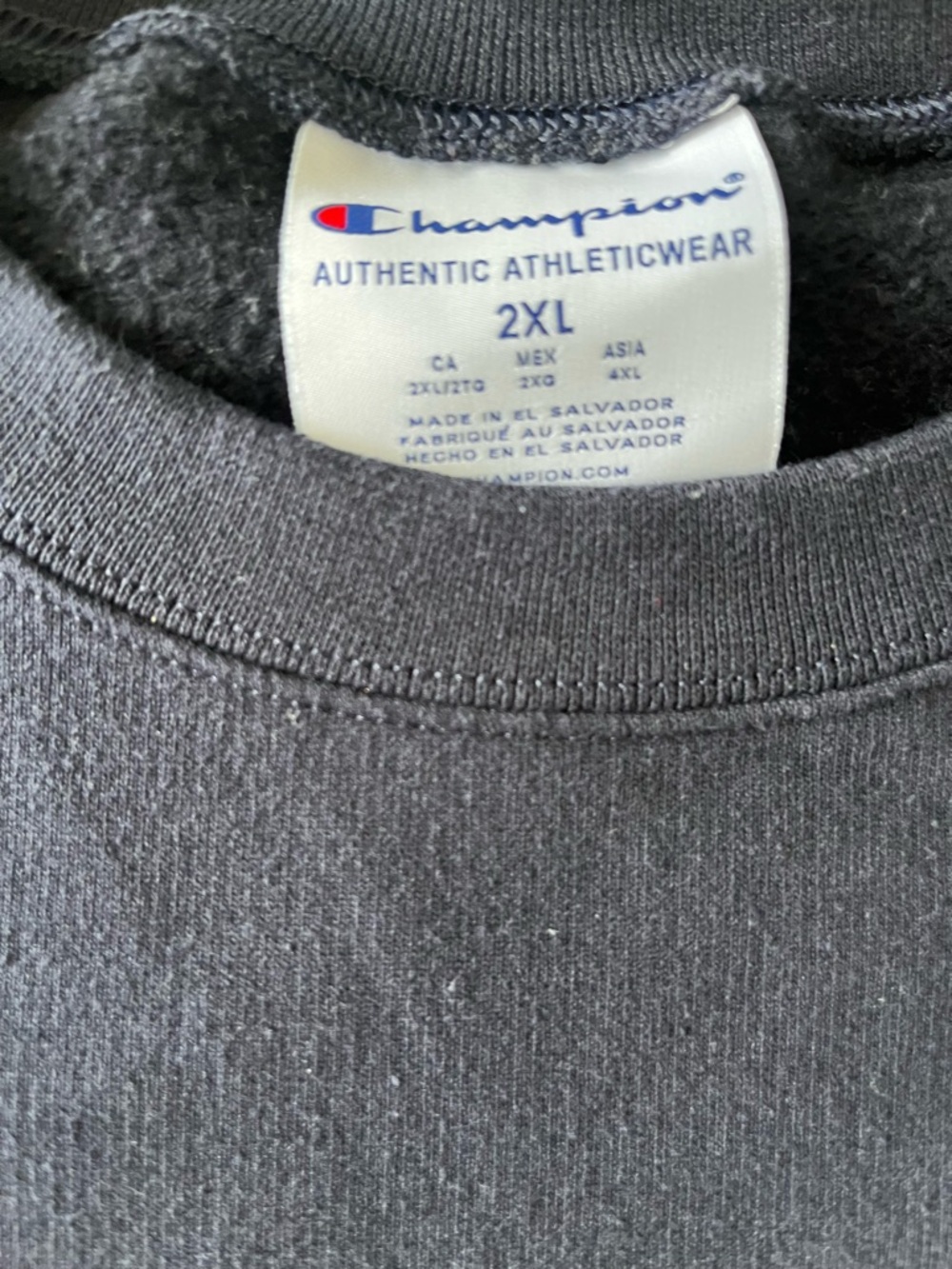 Champion Middlebury College Navy Crewneck Sweatshirt - Picture 4 of 5